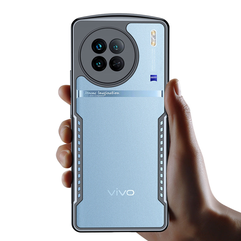 XUNDD For vivo X90 5G Shockproof Anti-fall Phone Case Carbon Fiber Texture TPU Acrylic Anti-Scratch Back Cover XUNDD For vivo X90 5G Shockproof Anti-fall Phone Case Carbon Fiber Texture TPU Acrylic Anti-Scratch Back Cover